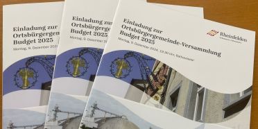 Botschaft Ortsbürgergemeindeversammlung