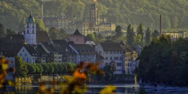 Altstadt und Feldschlösschen im Herbst