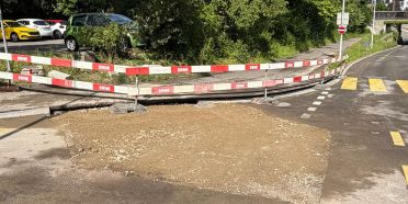 Wasserrohrbruch an der Zürcherstrasse