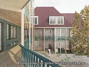 Visualisierung des Projekts Jean Michel von Solanellas Van Noten Meister Architekten.
