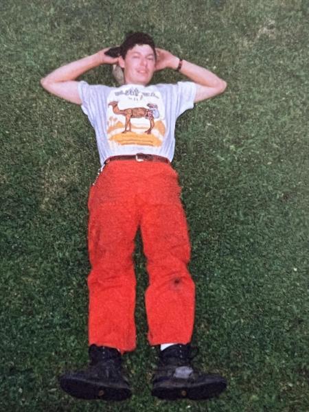 Vor rund 30 Jahren: Roli im Chill-Modus.