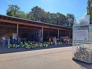 Walter Jucker am Abfallsammeltag