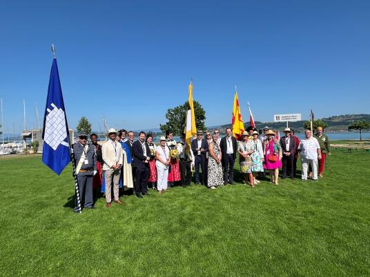 Gruppenbild der Vertreter der Zähringer Städte