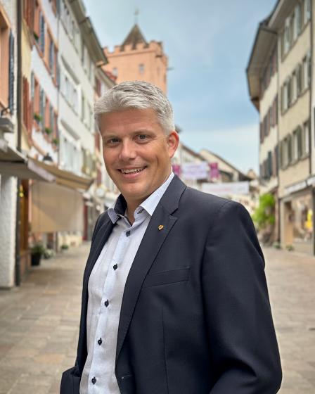 Der neu gewählte Vizeammann Benjamin Steiger (parteilos).