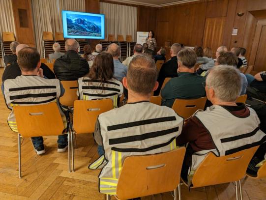 Zuschauer der Präsentation